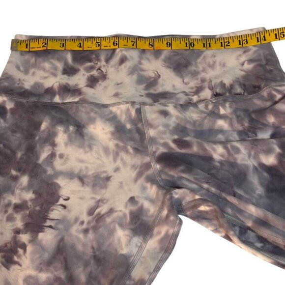 Lululemon Womens High-Waisted Tie-Dye Leggings Size 12 Stretchy Comfort Activewe - Picture 7 of 7